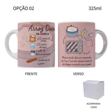 Imagem de Caneca 325ML Receitas na Caneca Cuscuz, Quentão, Arroz Doce - LARANJA 