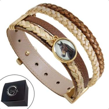 Imagem de Pulseira Country Kit Bracelete Cavalo Égua Cavalgada Rodeio - GRANADO 