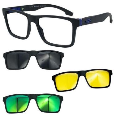 Imagem de Oculos Mormaii Swap NG2 6153 Preto A41 Com 3 Clipons Escolha, Cinza, V