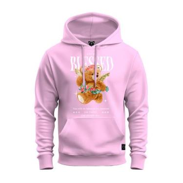 Imagem de Moletom Confortável Algodão Premium Estampado Unissex Blessed Urso - S