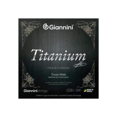 Imagem de Encordoamento giannini violao genwtm titanium 85/15 prateado - i-4 / 4