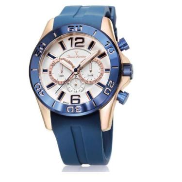 Imagem de Relógio Jean Vernier 10 ATM Pulseira Silicone Feminino Festa, Único