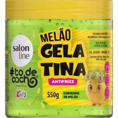 Imagem de Gelatina Salon Line Todecacho Kids Antifrizz Melão 550g