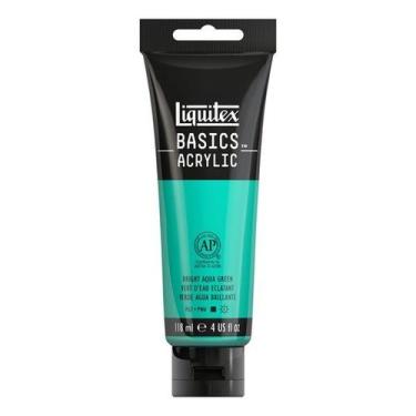 Imagem de Tinta Acrílica Liquitex Basics 118ml 660 Aqua Green Bright, Basics