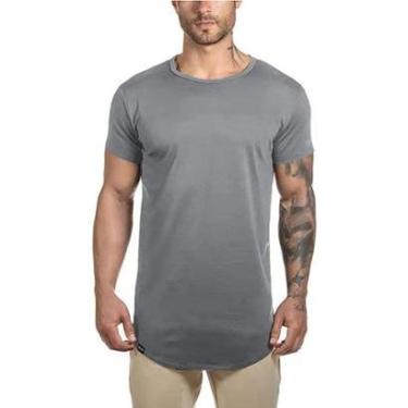 Imagem de Camiseta Longline Masculina Manga Curta-Masculino