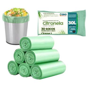 Imagem de Sacos de Lixo Perfumado Pia Banheiro Cozinha Anti Odores Neutraliza Ci