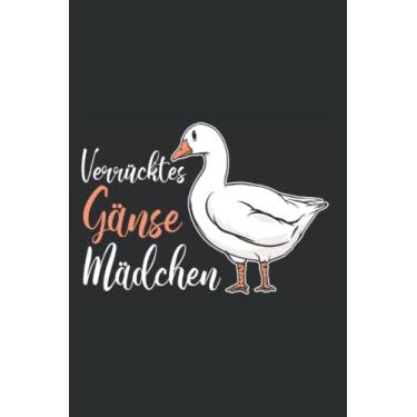 Imagem de Gänse Notizbuch: Verrücktes Gänse Mädchen Gans Gänsezüchter / 6x9 Zoll / 120 karierte Seiten Seiten