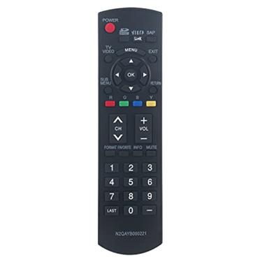 Imagem de Controle remoto substituído N2QAYB000221 para Panasonic TV TH-50PE8U TH-50PX80U TH-50PX80UA TH-50PZ80U TH-50PZ80UA TH-58PZ700U TH58PZ700 PT-50LCZ7 PT-50LCZ7 PT-50LCLCZ7 Z70 P T-56LCZ7 PT-56LCZ70