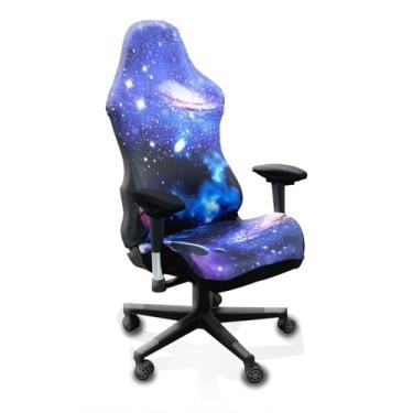 Imagem de QYZDLM Capas para cadeira de jogos, impressão 3D, elástica, reclinável, para computador, capa de assento com apoio de braço (sem cadeiras) (G)