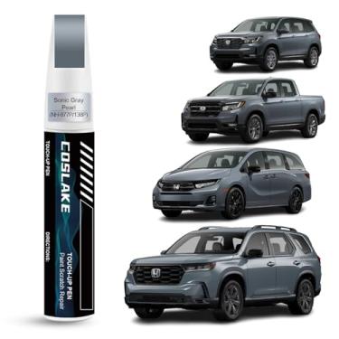 Imagem de COSLAKE Tinta de retoque de carro (pérola cinza sônica (NH-877P/138P)) para Honda, kit de reparo de arranhões de pintura de carro, solução rápida e fácil de reparar, caneta removedor de arranhões 2 em