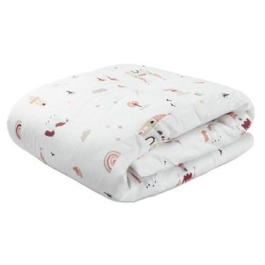 Imagem de Edredom Dupla Face para Berço Percal 200 Fios 100% Algodão 1 Peça - Co