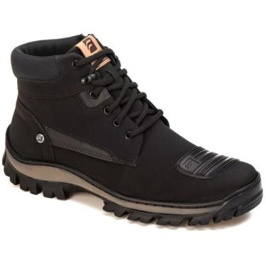 Imagem de Bota Coturno Ferraroni Masculino Dakar Com Ziper Casual, Preto, 40