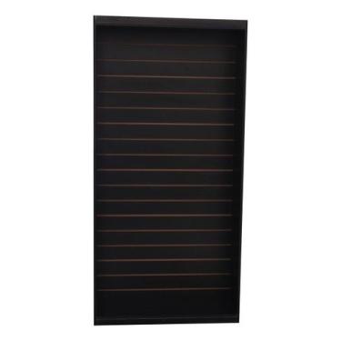 Imagem de Estante Armário Expositor Canaletado Para Ganchos Preto Cód.404 - KLIT