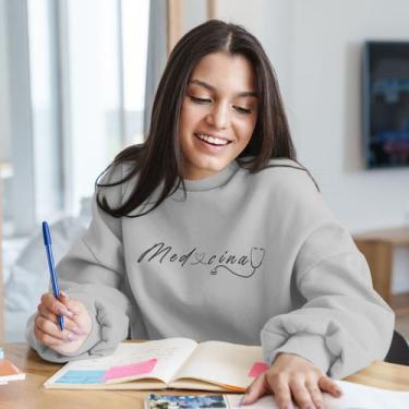 Imagem de Blusa Moletom De Frio Faculdade Medicina Med Feminina Adulto - Blusa M