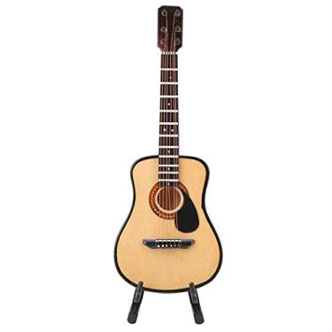 Imagem de Modelo de Guitarra Em Miniatura, Modelo de Guitarra Com Guitarra Artesanal Artesanal, ótimo Presente para Amigos da Família de Amigos da Mesa (16cm)