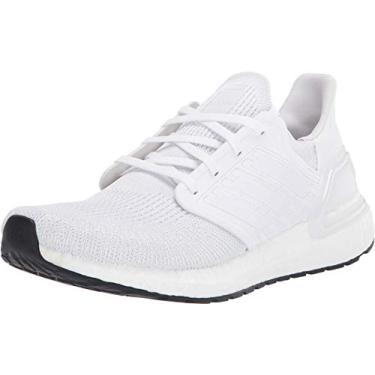 Imagem de adidas Ultraboost 20 Tênis de corrida masculino, Branco/Preto, 39