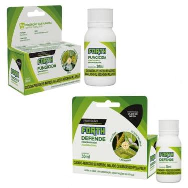 Imagem de Kit Forth Fungicida + Defende Oléo De Neem Concentrado 30ml - Forth Ja