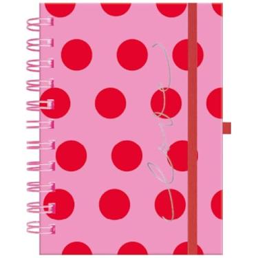 Imagem de Caderno A6 Argolado Pink Poá - 1 Unidade