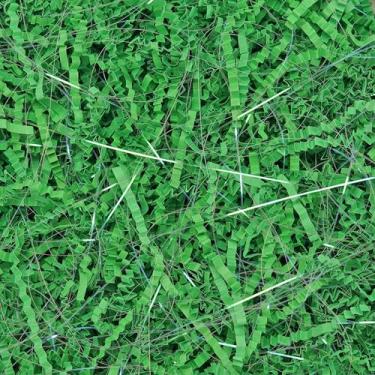 Imagem de ROSYJUNE Enchimento de papel de corte enrugado verde de 227 g, papel desfiado de confetes de grama de Páscoa iridescente para enchimento de caixas de presente, decoração de aniversário, casamento, dia