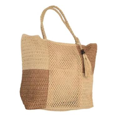 Imagem de Bolsa De Palha Praia Feminina De Ombro Grande Verão Elegante - Alwy
