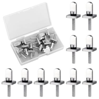 Imagem de 10 parafusos de barbatana de prancha de surf, aço inoxidável 316, parafuso e placa para prancha de surfe, acessórios de surf com anéis de vedação para surf longboard e SUP