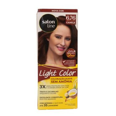 Imagem de Salon Line Light Brilho Color 6.76 Canela Coloração