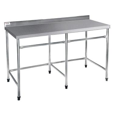 Imagem de Mesa Lisa Reforçada Atual Inox em Aço Inox 430 mlr 2 Metros