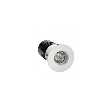 Imagem de Spot De Embutir Nordecor Auko Mini Redondo Led Alto Irc 90 1w Bivolt Branco 3000k Luz Amarela 6528
