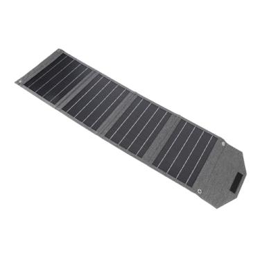 Imagem de Carregador de Painel Solar Dobrável, 80w Portátil Dupla Saídas USB Monocristalina Silício Painel Solar Power Power Bank Outdoor Camping Highking Telefone Mobile Power Pack