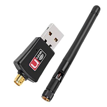 Imagem de Tyenaza Cartão USB sem fio, antena portátil de alto ganho WiFi Dongle com banda dupla 2,4 GHz 400 Mbps 5 GHz 867 Mbps para casa