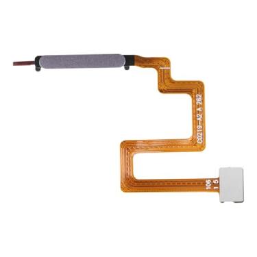 Imagem de BESJMYT Para Samsung Galaxy A22 5G Botão liga/desliga violeta e sensor de impressão digital, cabo flexível de substituição, cabo flexível, botão liga/desliga, botão de controle, conector peças de