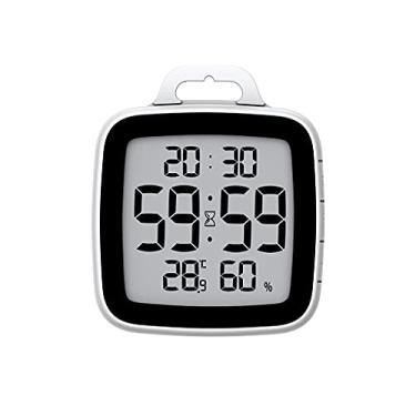 Imagem de Temporizador digital de cozinha à prova d'água para cozinhar chuveiro cronômetro despertador, contagem regressiva de cozimento eletrônico, temporizador de toque (cor: uma cor) (D)