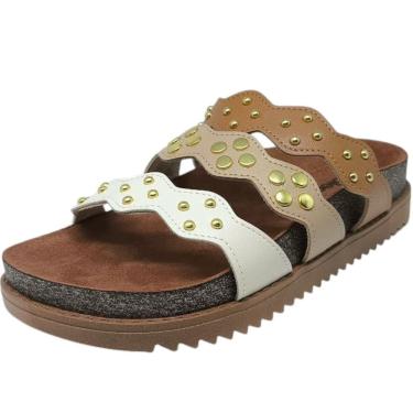 Imagem de Chinelo Feminino Slide Conforto Moderno Tratorado Moleca