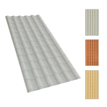 Imagem de Telha Precon Pvc Plan 2.42X0.88 Diversas Cores, Concreto