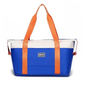 Imagem de Bolsa Expansível 2 em 1, 42 x 24 x 43 cm, Compartimentos Secos e Molhados, para Academia e Viagem treino uso diario