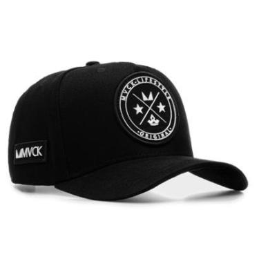 Imagem de Boné Trucker Preto Brasão MVCK-Masculino