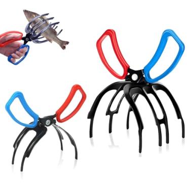 Imagem de FWYDRJZC Alicate de pesca com 3 garras de metal para controle de peixe, alicate de pesca, acessórios para a maioria dos peixes de água doce (2 garras + 3 garras)