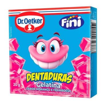 Imagem de Kit c/ 12 Gelatina Dr Oetker 20g Dentaduras Fini - Dr. Oetker