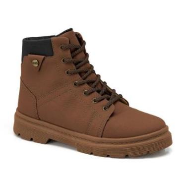 Imagem de Bota Coturno Infantil Menino Klin London Mini Caramelo/Preto-Masculino