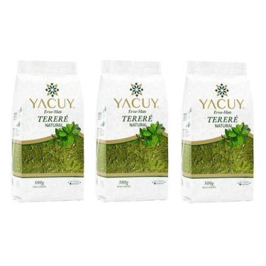 Imagem de Kit 3 Erva Mate para Tererê Natural Yacuy 500g