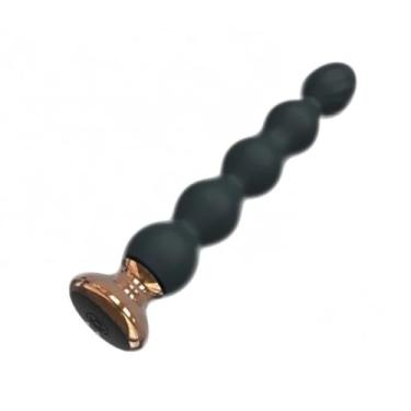 Imagem de Plug Anal Kongqing Recarregável Em Silicone 10 Vibrações Sensações Poderosas [PRETO]