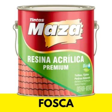 Imagem de Resina Acrílica Base Água Maza 3,6 Litros Incolor Fosca