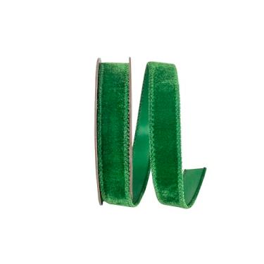 Imagem de Reliant Ribbon Fita de veludo luxuosa, verde festivo