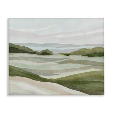 Imagem de Stupell Industries Simple Rolling Green Hills Canvas Wall Art Design por Nikita Jariwala, 76 x 61 cm