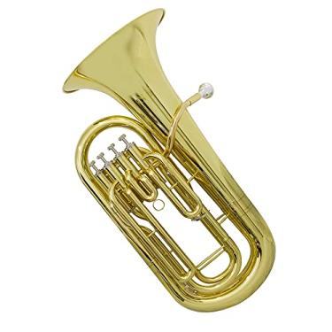 Imagem de Bombardino Euphonium 4 Pistos EP 240 Laqueado Dourado com Case New York