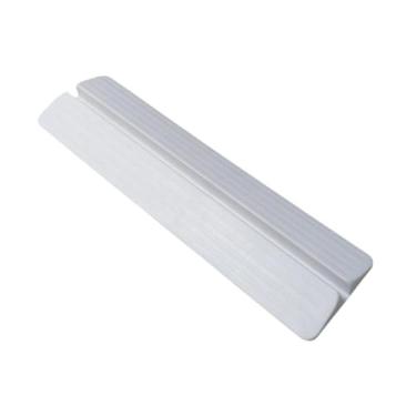 Imagem de Generic Suporte para cerca de cachorro, pés de fixação de guarda-corpo, acessórios resistentes 18x5x1,2 polegadas para cercas de porta interna de quarto, Branco