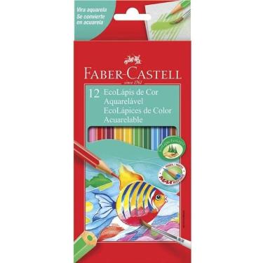 Imagem de Lápis De Cor Ecolápis Aquarelável 12 Cores - Faber-castell