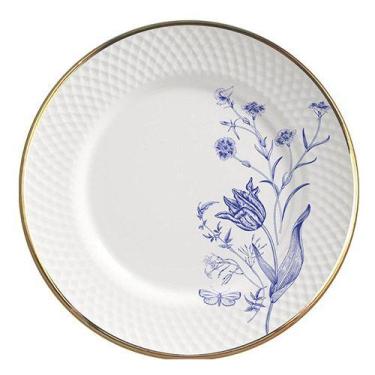 Imagem de Conjunto com 6 Pratos Raso Adelaide Filete Ouro Ø29cm - Alleanza Cerâm