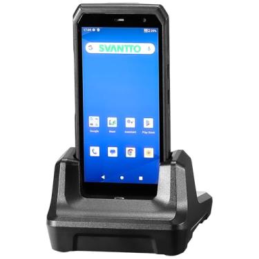 Imagem de SVANTTO Leitor De Código Barras Android 13, Mecanismo Leitura Honeywell 1D/2D/Qr, 4+64 Gb, Bluetooth 5.1, Wifi, 4G Lte, Nfc, Bateria Grande 5000 Mah, Portátil Robusto Pda 5,5" Para Gerenciamento Wms