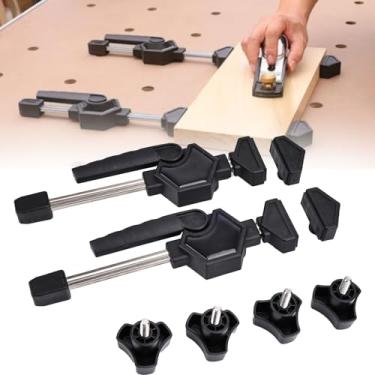 Imagem de Singring Elementos de fixação para bancada de trabalho, furos para cães, braçadeira de parafuso ajustável para marcenaria, fixação fixa (20 mm)